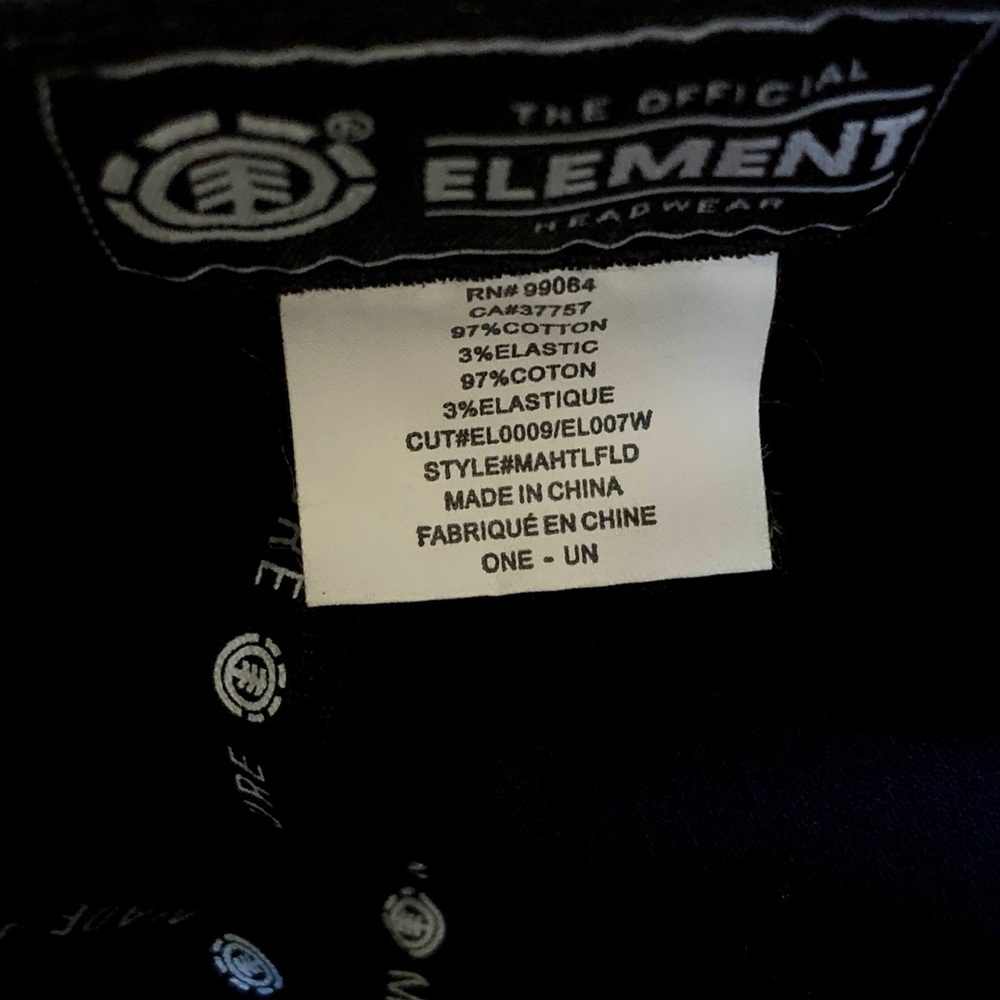 ELEMENT HAT (BLACK) - Picture 4 of 4